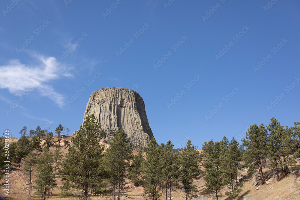 Devils Tower National Monument in Northern Wyoming USA