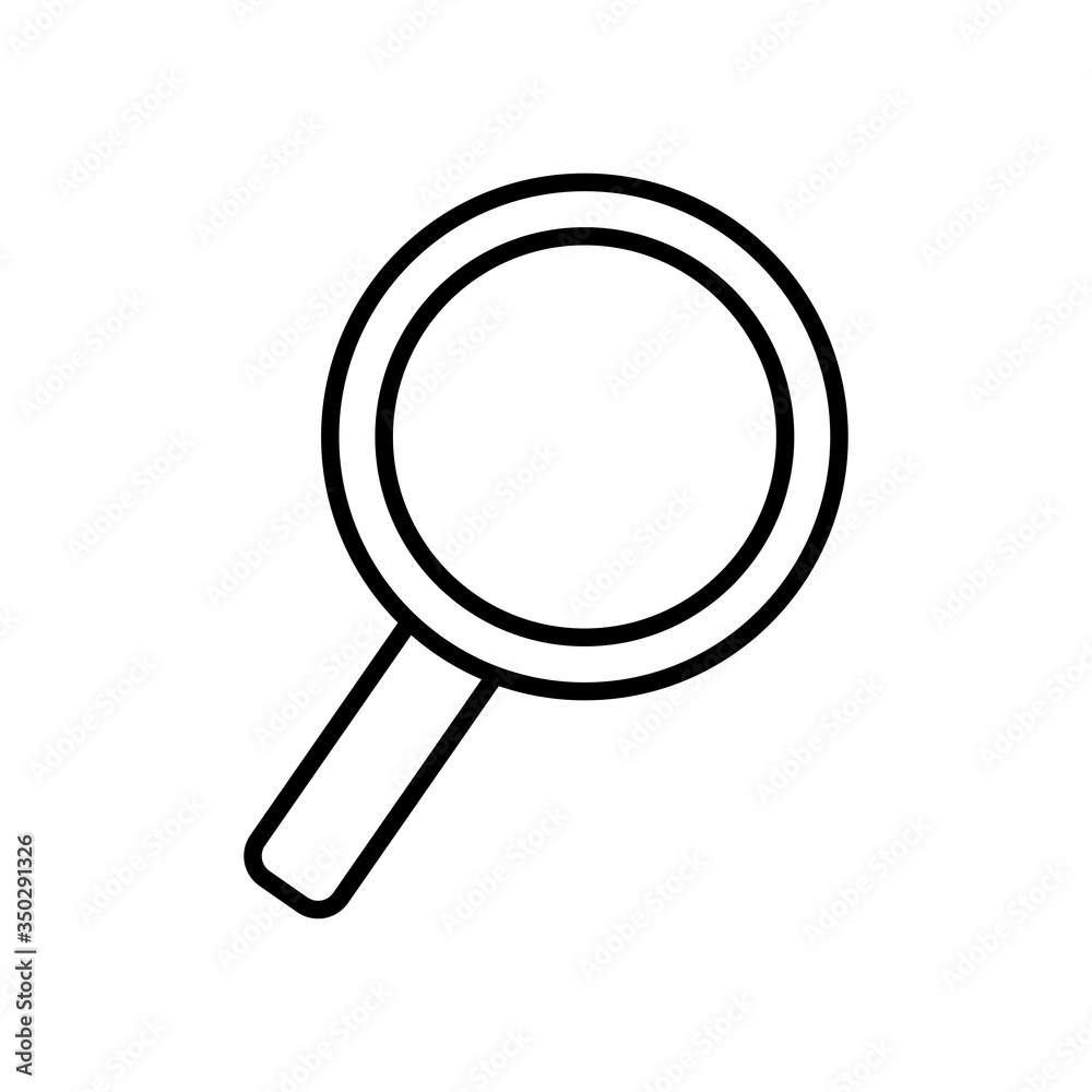 magnifying glass icon, line style magnifying glass icon, line style