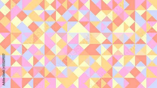 Wallpaper Mural Abstract geometric background with orange, pink, blue and yellow polygons. Torontodigital.ca
