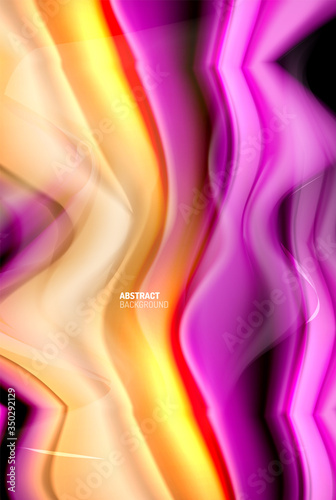 Fototapeta Naklejka Na Ścianę i Meble -  Liquid gradients abstract background, color wave pattern poster design for Wallpaper, Banner, Background, Card, Book Illustration, landing page