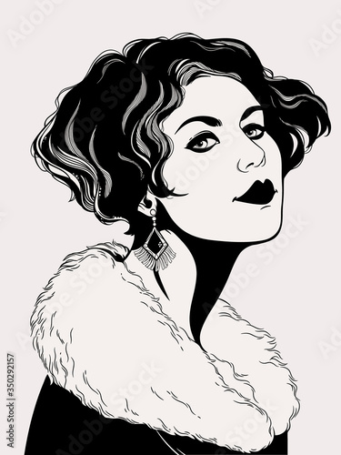 women hairstyle fashion retro 20 - 30s years