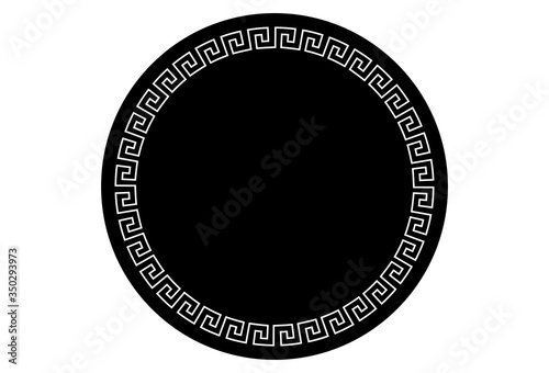 greca, meandro, cornice, decorazione, antica grecia