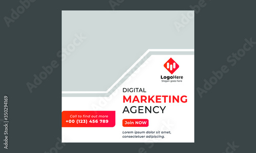 Digital Agency marketing social media post banner | Editable Business Social Media kit web template