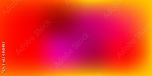 Light Red, Yellow vector blur texture.