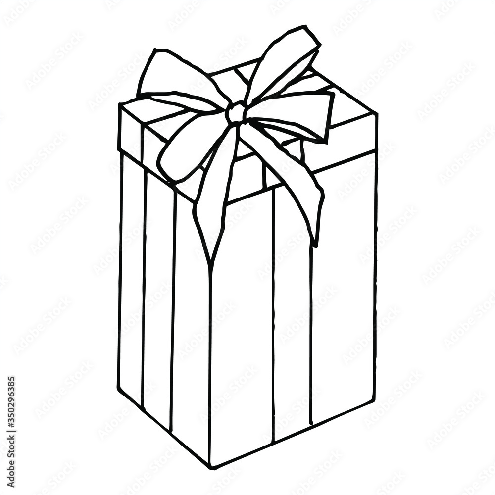 isolated on white background picture box with gifts Stock illustration vector design element for printing, scrapbooking, postcard isolated on white background picture box with gifts Stock illustration vector design element for printing, scrapbooking, postcard