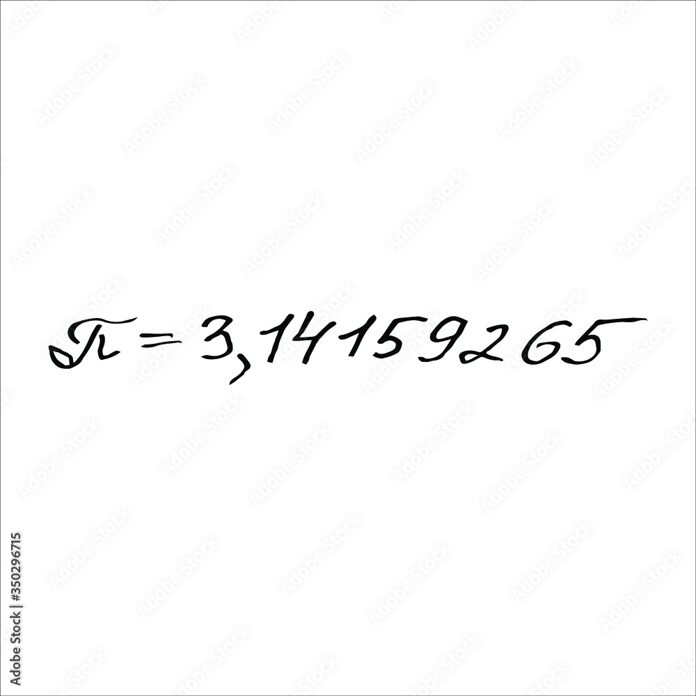 isolated on white background picture from a mathematical formula, an inscription, vector Stock illustration design element for print isolated on white background picture from a mathematical formula, an inscription, vector Stock illustration design element for print