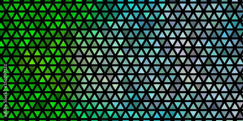 Light Blue, Green vector template with crystals, triangles. Light Blue, Green vector template with crystals, triangles.