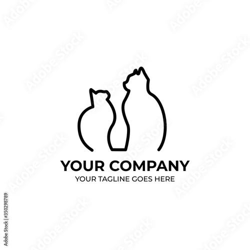 cat; icon; vector; logo; animal; pet; illustration; design; isolated; happy; dog; care; clinic; outline; vet; line; veterinary; kitten; puppy; kitty; background; cute; symbol; art; shop; store; love; 