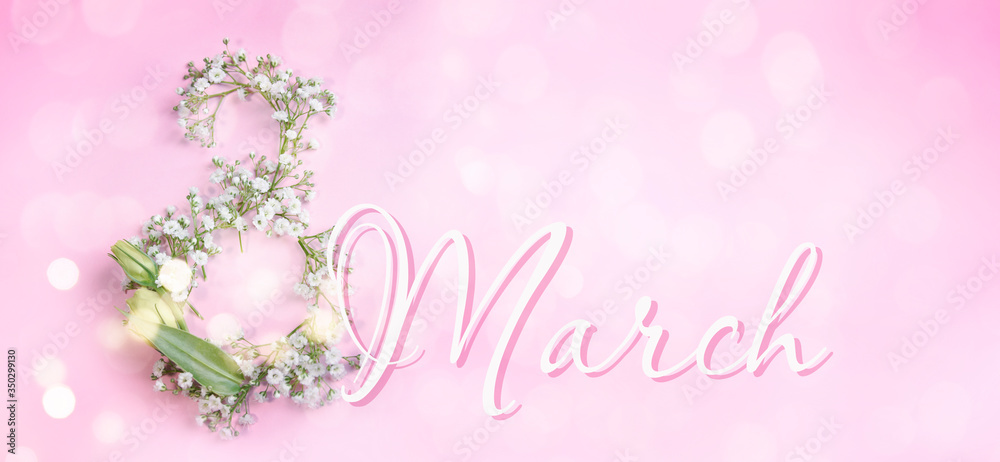 Naklejka premium On March 8 is Women's Day!