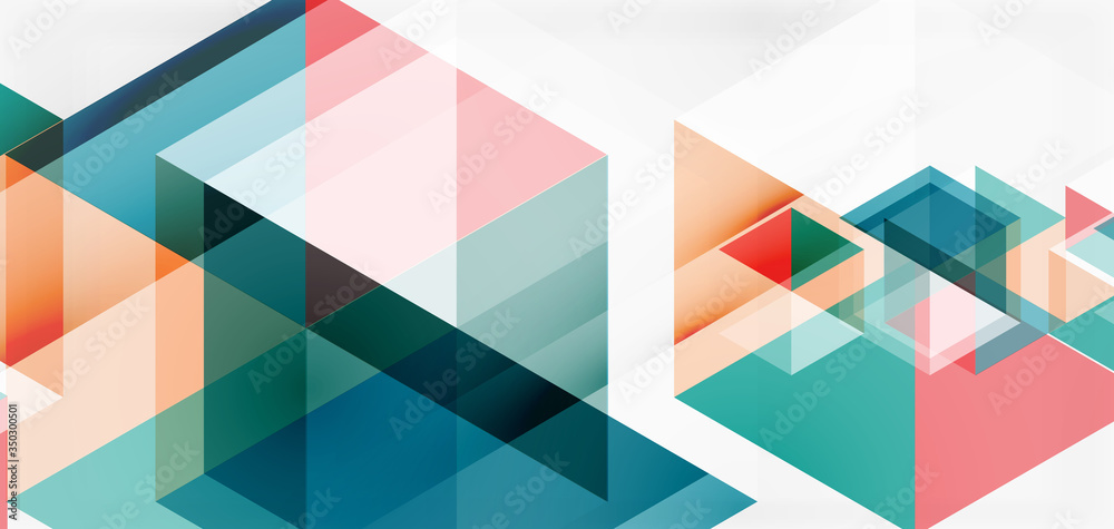 Geometric abstract background, mosaic triangle and hexagon shapes. Trendy abstract layout template for business or technology presentation, internet poster or web brochure cover, wallpaper Geometric abstract background, mosaic triangle and hexagon shapes. Trendy abstract layout template for business or technology presentation, internet poster or web brochure cover, wallpaper