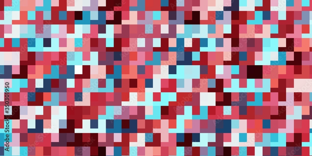 Light Blue, Red vector template in rectangles. Rectangles with colorful gradient on abstract background. Pattern for websites, landing pages.