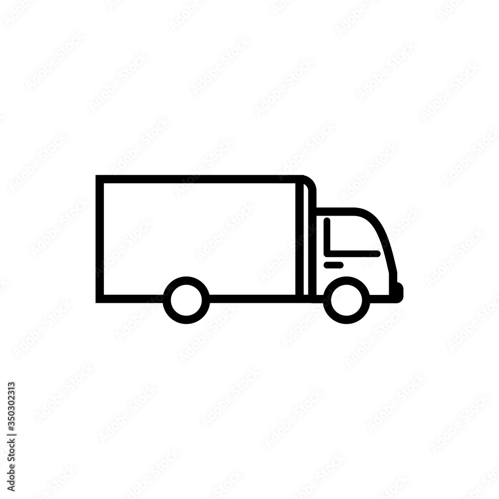 Delivery sign: delivery truck vector icon Delivery sign: delivery truck vector icon