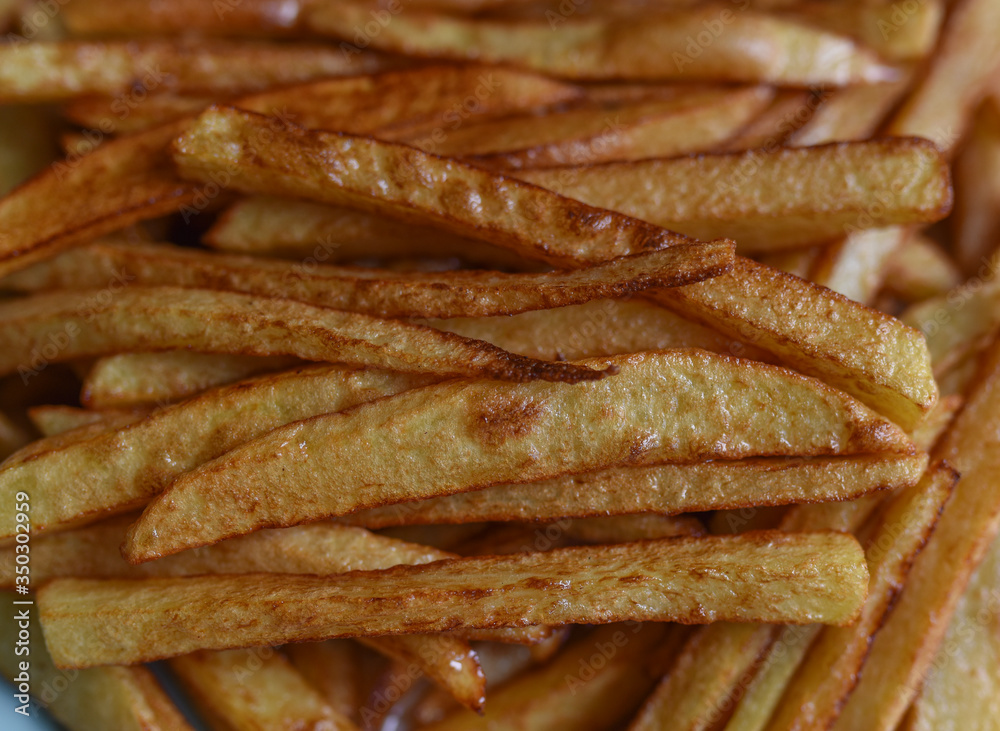 French fries with toasted crispy crust French fries with toasted crispy crust