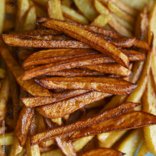 French fries with toasted crispy crust