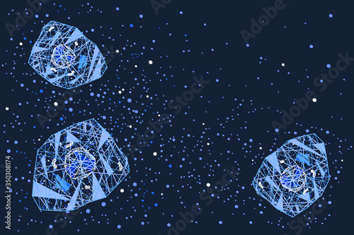 cytokine storm cell signalling vector horizontal background
