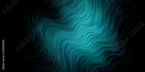 Dark BLUE vector pattern with curves. Bright sample with colorful bent lines, shapes. Smart design for your promotions.