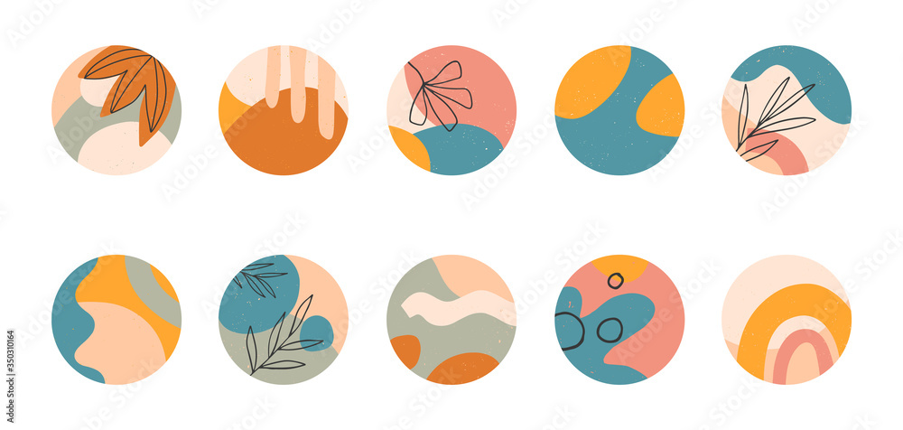 Bundle of insta highlights covers.Modern vector layouts with hand drawn organic shapes and textures.Abstract backgrounds.Trendy design for social media marketing. Bundle of insta highlights covers.Modern vector layouts with hand drawn organic shapes and textures.Abstract backgrounds.Trendy design for social media marketing.