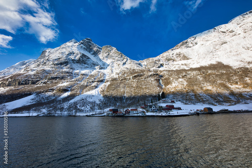 Beautiful scenic of Sogne fjord in Norway from Gudvagen to Flam  © Tony Wu Photography