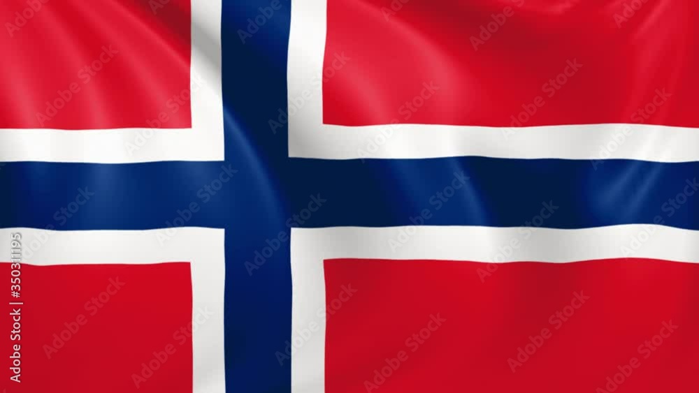 Norway flag waving in the wind with high quality texture in 4K National Flag of Norway Norwegian Norway flag waving in the wind with high quality texture in 4K National Flag of Norway Norwegian