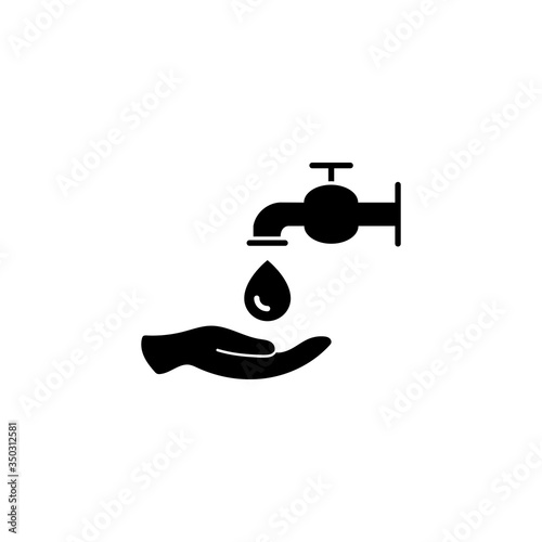 washing hand icon flat vector logo design trendy