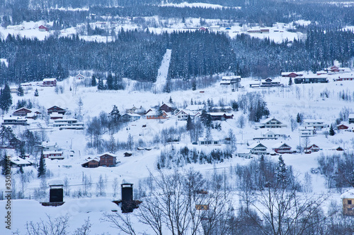 Snow Sled Dogs in Geilo Norway
