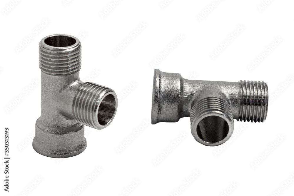 Run tee to connect a female thread to a straight tube and to a second tube at a 90-degree angle (Female x Male x Male). Run tee to connect a female thread to a straight tube and to a second tube at a 90-degree angle (Female x Male x Male).
