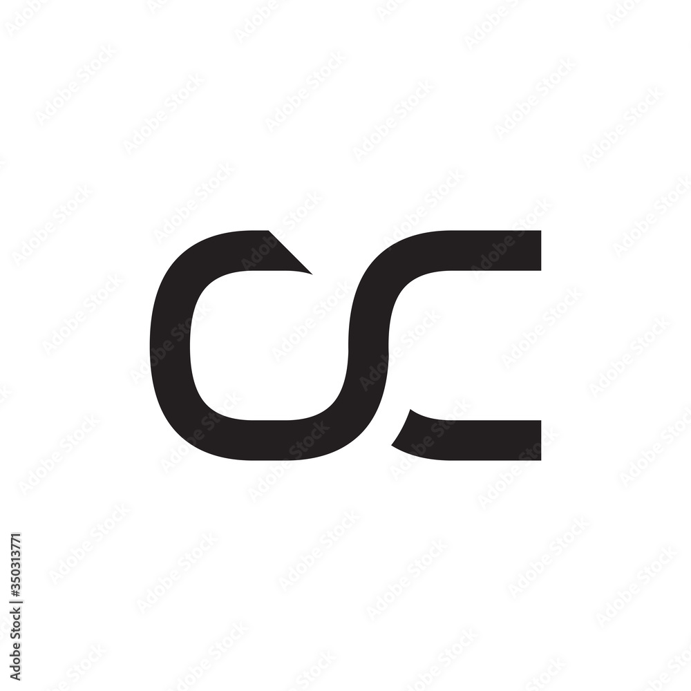 Initial Simple Letter OC Logo Design Vector Template. Abstract Minimal OC Letter Logo Design Initial Simple Letter OC Logo Design Vector Template. Abstract Minimal OC Letter Logo Design
