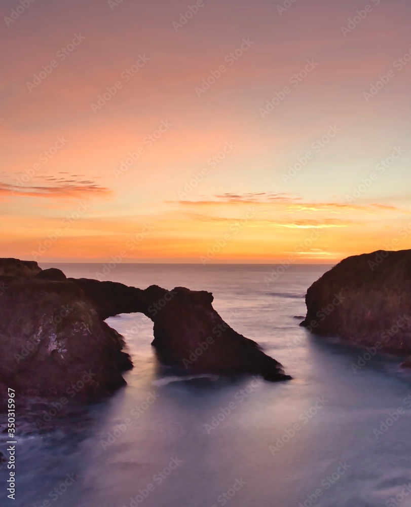 Mendocino Coast Pacific Ocean Sunset Mendocino Coast Pacific Ocean Sunset