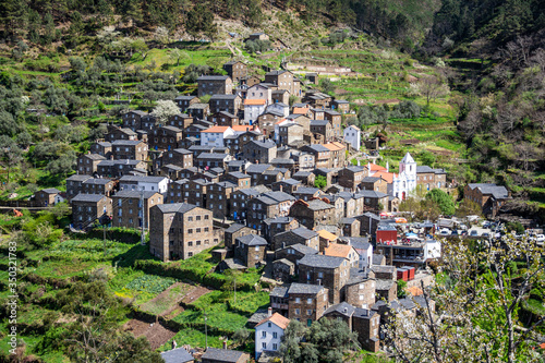 aerial view of the village of piódão, portugal