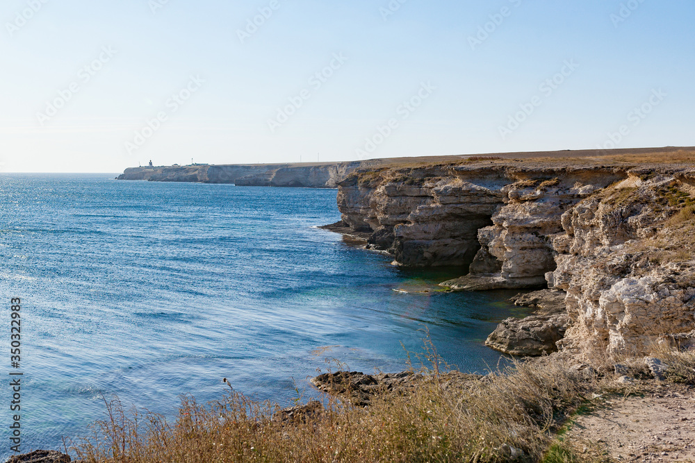 Crimea, Tarhan Qut. Cape Tarhankut, located in the Western part of  peninsula on the Black sea