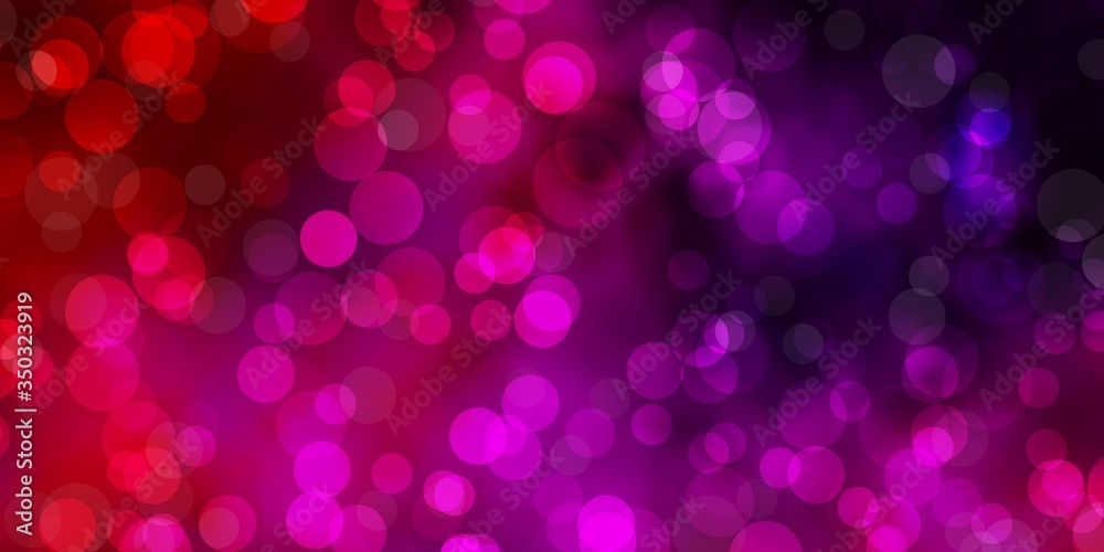 Dark Pink, Yellow vector background with bubbles. Modern abstract illustration with colorful circle shapes. New template for a brand book. Dark Pink, Yellow vector background with bubbles. Modern abstract illustration with colorful circle shapes. New template for a brand book.