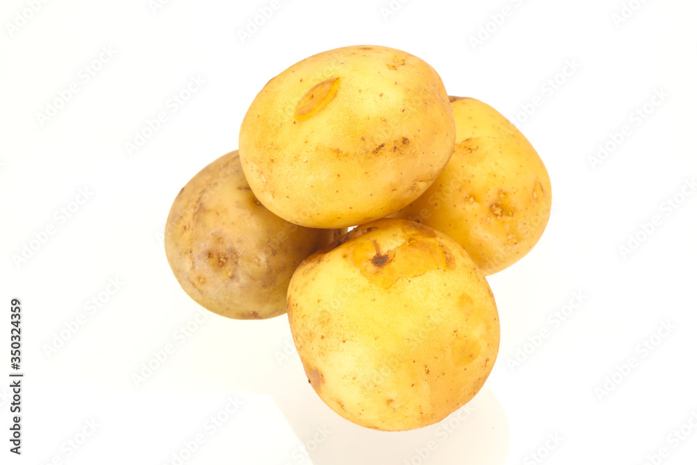 Young small seasonal potato heap Young small seasonal potato heap