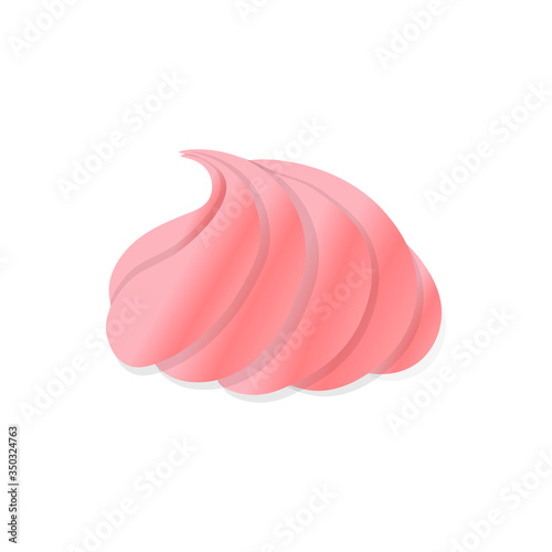illustration of a cute dessert on a white background