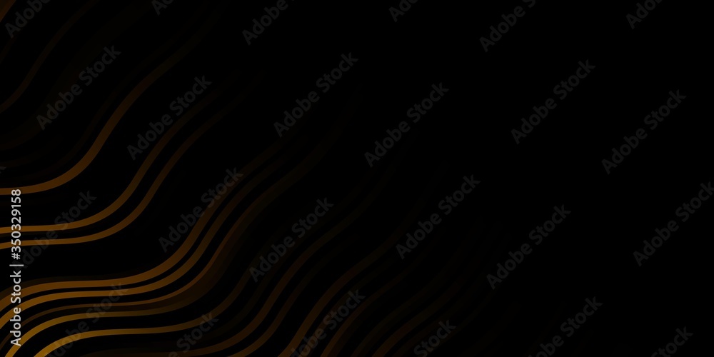 Dark Yellow vector layout with curves. Abstract illustration with gradient bows. Smart design for your promotions. Dark Yellow vector layout with curves. Abstract illustration with gradient bows. Smart design for your promotions.