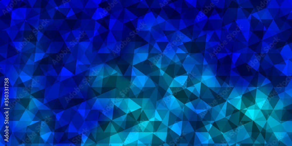 Obraz premium Light BLUE vector backdrop with lines, triangles.