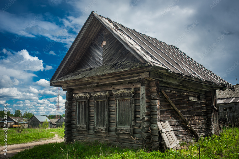 old abandoned  wooden house