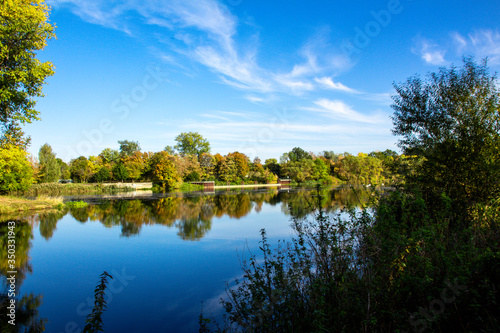 Impression of the beautiful landscape in Leipzig, Germany