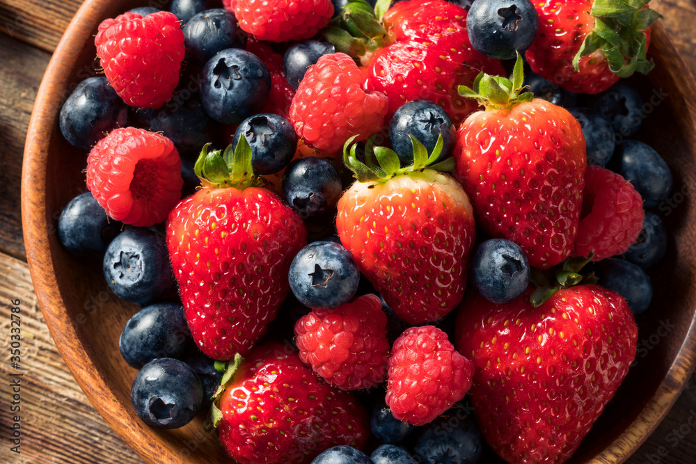 Raw Organic Assorted Fresh Berries Raw Organic Assorted Fresh Berries
