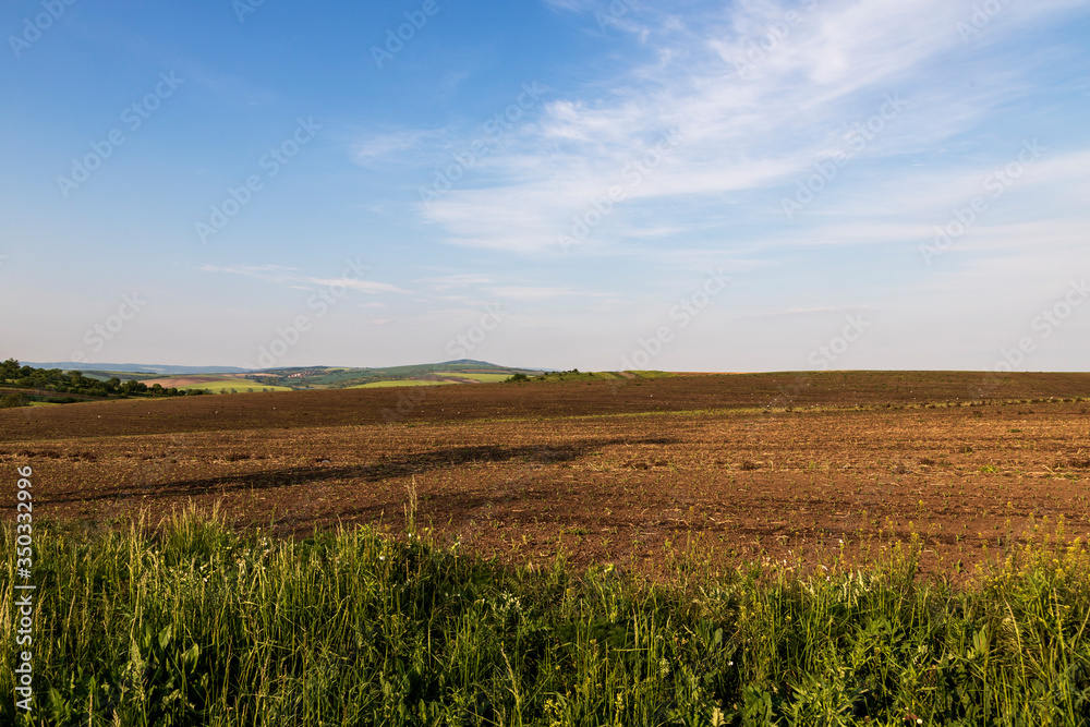 Fields in the countryside near Karlin in the Czech Republic.