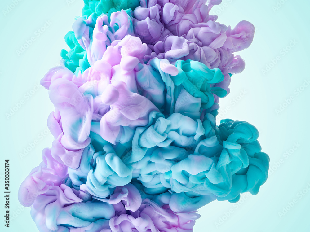 Paint splash over light blue background Paint splash over light blue background