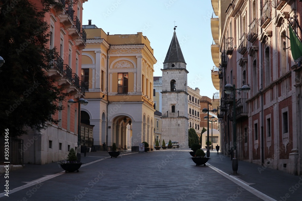 Benevento - Scorcio di Santa Sofia la mattina presto