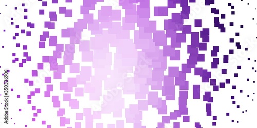 Light Purple vector pattern in square style. Illustration with a set of gradient rectangles. Template for cellphones.