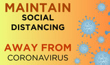 Social Distancing Banner Design of Use Virus Illustration 3