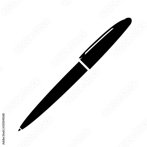 Pen icon, logo isolated on white background