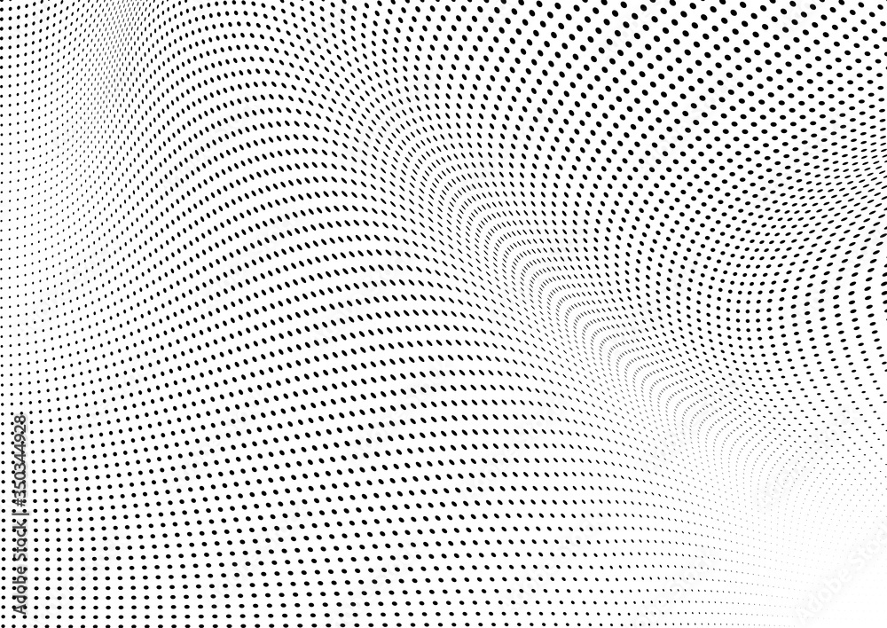 Abstract halftone background. Monochrome grunge pattern of dots. The waves are smooth and chaotic. Pop art texture for business cards, posters, labels, business cards Abstract halftone background. Monochrome grunge pattern of dots. The waves are smooth and chaotic. Pop art texture for business cards, posters, labels, business cards