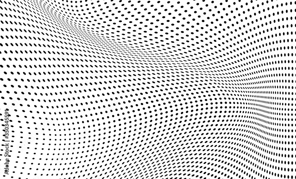 Abstract halftone background. Monochrome grunge pattern of dots. The waves are smooth and chaotic. Pop art texture for business cards, posters, labels, business cards Abstract halftone background. Monochrome grunge pattern of dots. The waves are smooth and chaotic. Pop art texture for business cards, posters, labels, business cards