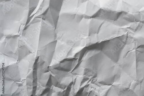 White crumpled sheet of paper