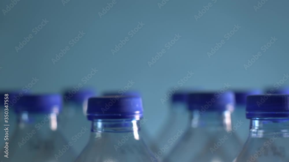 Plastic bottles ready for recycling