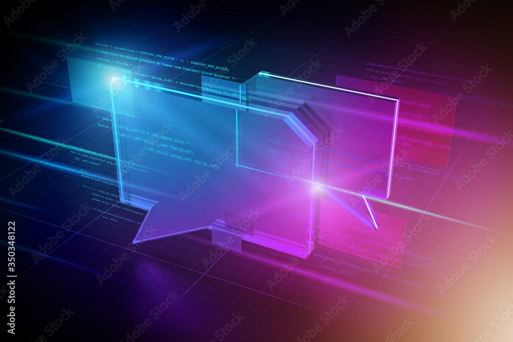 Message abstract background illustration - 3d rendering Message abstract background illustration - 3d rendering