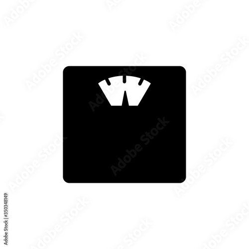 Scales icon.Weighing machine, logo isolated on white background